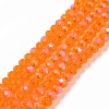 Electroplate Glass Beads Strands X1-EGLA-A034-T8mm-L07-1