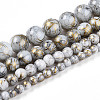 Baking Paint Glass Beads Strands DGLA-N003-10mm-B01-2