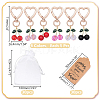 Alloy Enamel & Resin Keychains HJEW-WR00054-2