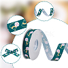 25 Yards Sport Ball Theme Printed Polyester Grosgrain Ribbon OCOR-WH20002-03A-05-6