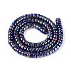 AB Color Plated Opaque Glass Beads Strands GLAA-T026-3x6mm-P09-2