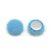 Faux Mink Fur Covered Cabochons X-WOVE-S084-16N-1