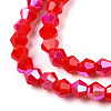 Opaque Solid Color Electroplate Glass Beads Strands LS-EGLA-A039-P2mm-L02-2