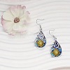Alloy Enamel Dangle Earrings WG48F3E-02-1