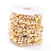 Handmade CCB Plastic Imitation Pearl Beaded Chains CHC-I038-22G-3