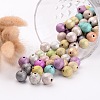 Spray Painted Acrylic Beads PB24P9286-3
