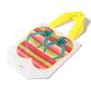 Summer Beach Theme Printed Flip Flops Non-Woven Reusable Folding Gift Bags with Handle ABAG-F009-E02-2