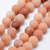 Natural Pink Aventurine Beads Strands G-G716-01-10mm-1