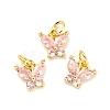 Rack Plating Brass Inlaid Cubic Zirconia Charms KK-G394-03G-06-1