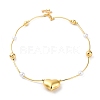 Rack Plating Brass Heart Pendant Necklaces for Women NJEW-C059-01G-03-1