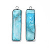 Natural Agate Pendants G-S359-386F-2