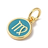 Real 18K Gold Plated Brass Enamel Charms KK-L216-001G-L05-2