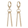 304 Stainless Steel Round with Stick Leverback Earrings EJEW-JE06827-3