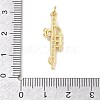 Brass Micro Pave Clear Cubic Zirconia Pendants KK-D289-01G-12-3