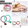 Flat Round Handmade Polymer Clay Beads LS-CLAY-R067-8.0mm-43-4