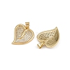 Brass Micro Pave Cubic Zirconia Pendants ZIRC-I367-07G-14-2