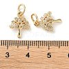 Rack Plating Brass Micro Pave Clear Cubic Zirconia Charms X-KK-D097-05G-3