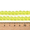 Baking Paint Glass Beads Strands DGLA-Q023-8mm-DB20-4