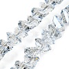 Electroplate Transparent Glass Beads Strands EGLA-P052-02A-PL01-1