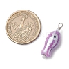 Fish Shaped Evil Eye Glazed Porcelain Pendants PALLOY-JF03803-2