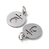 Non-Tarnish 304 Stainless Steel Charms STAS-Q201-T450P-2
