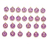 Initial Letter A~Z Alphabet Enamel Charms ENAM-X0018-12-1