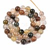 Natural Rutilated Quartz Beads Strands G-R465-24B-3