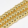 Electroplate Non-magnetic Synthetic Hematite Beads Strands G-Q465-38G-1