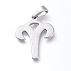 Non-Tarnish 304 Stainless Steel Pendants STAS-L210-06C-P-1