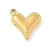 304 Stainless Steel Heart Pendants STAS-R162-01G-01-1