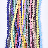 Spray Painted Non-magnetic Synthetic Hematite Beads Strands G-T124-32-2
