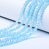 Electroplate Glass Beads Strands EGLA-A034-J10mm-B05-1