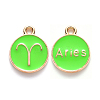 Alloy Enamel Pendants X-ENAM-S124-01A-06A-1