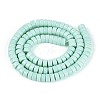Opaque Solid Color Glass Beads Strands GLAA-N026-3x6mm-14-2