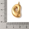 Ion Plating(IP) 304 Stainless Steel Pendants STAS-M017-08G-04-3