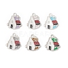 Alloy Enamel Pendants ENAM-G212-21P-1