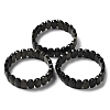 Natural Golden Sheen Obsidian Beaded Stretch Bracelet G-E010-01-05-2