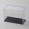 Transparent Plastic Minifigure Display Cases ODIS-WH0070-08-1