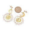 Vintage Natural Quartz Crystal Ear Studs EJEW-JE05807-03-4