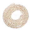 Electroplate Glass Beads Strands GLAA-Q105-03T-2