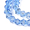 Gradient Color Baking Paint Glass Bead Strands DGLA-A039-T4mm-A020-3