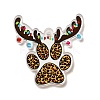 Christmas Theme Printed Opaque Acrylic Pendants OACR-Q056-03B-1