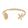 304 Stainless Steel Cuff Bangles for Women BJEW-A024-01G-2