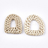 Handmade Reed Cane/Rattan Woven Linking Rings WOVE-T006-053-2
