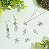 8PCS 2Style Brass Inlaid Clear Cubic Zirconia Pendants ZIRC-AR0001-23-3