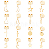 8 Pairs 8 Style 304 Stainless Steel Cuff Earrings EJEW-UN00004-1