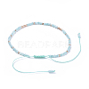 (Jewelry Parties Factory Sale)Adjustable Nylon Thread Braided Beads Bracelets BJEW-JB04374-05-3
