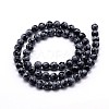 Natural Snowflake Obsidian Round Bead Strands X-G-J303-09-8mm-2