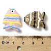 Painted Glass Beads X1-LAMP-I032-01-4