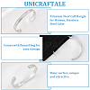Unicraftale 1Pc Titanium Steel Cuff Bangle for Women BJEW-UN0001-41P-5